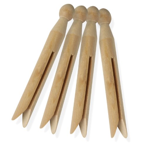 Dolly Pegs, 24 St?ck Traditionelle W?scheklammern aus Holz von Elliott