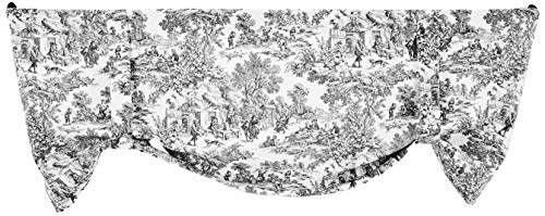 Ellis Curtain Victoria Park Toile Raffvorhang, Schwarz von Ellis Curtain