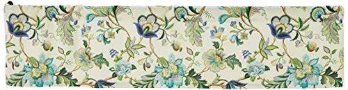 Ellis Curtain Brissac Volant, Polyester, blau, W 15" x L 70" (1 Panels) von Ellis Curtain