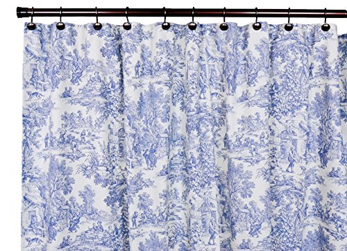 Ellis Curtain Victoria Park Duschvorhang, Blau von Ellis Curtain