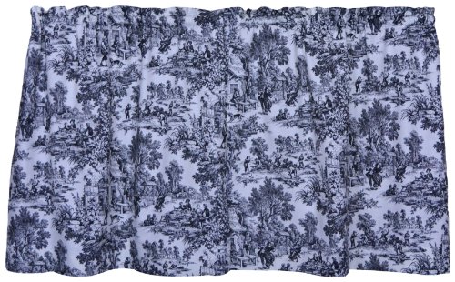 Ellis Curtain Victoria Park Toile Vorhänge, 172 x 76 cm, Schwarz von Ellis Curtain