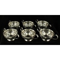 Antikes Set Von 6 Gorham Sterling Hand Gehämmert Retikulierte Hering Dessert Cups Antikes Set Von 6 Gorham Sterling Hand Gehämmert Retikulierte Hering Dessert Cups von EllisAntiques