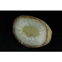 Natur in Scheiben Geschnitten Geode Achat Crystal Hälfte Rock, Briefbeschwerer, Rock Wohnkultur von EllisAntiques