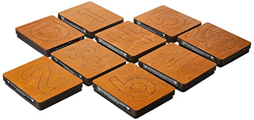 Ellison 16292-4IN, Block Number, 9 Pack SureCut Stanzschablone, 16292-10,2 cm, Blocknummer, 9 Stück, Birke, Mehrfarbig, 5 7/8" x 4 7/8" x 1" Ellison 16292-4IN, Block Number, 9 Pack SureCut Stanzschablone, 16292-10,2 cm, Blocknummer, 9 Stück, Birke, Mehrfarbig, 5 7/8" x 4 7/8" x 1" von Ellison