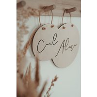 Namensschild Ausgestanzt Personalisiert Baby Geschenk Holzschild Babyzimmer Ellizshop Gift For Kid Home Babygeschenk Geburt von EllizShop