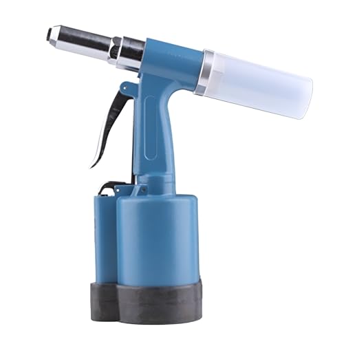 Ellniges]Pneumatische Nietzange ergonomisch kraftsparend mit 1408KGF Zugkraft - Geräuscharm für Edelstahl Niete, 16mm Arbeitshub für Industrie, Automobil und Elektronikherstellung von Ellniges