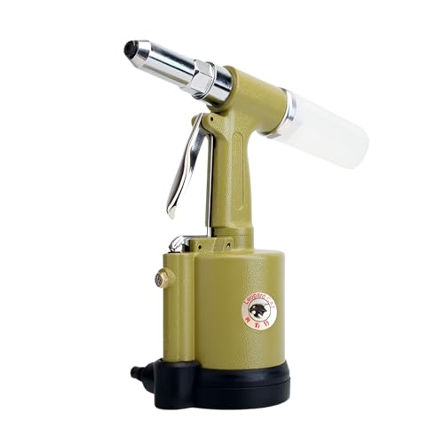 [Ellniges]Professionelle Nietwerkzeug mit Schalldämpfer, 1780KGF Zugkraft, ergonomisches Design für müheloses Arbeiten, zuverlässig für Edelstahlnieten, Elektronikherstellung, Kfz und Handwerk von Ellniges