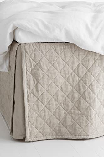 Ellos Home Betthusse Candice Quilted aus vorgewaschenem Leinen, 60 cm hoch (Natur,120X200) von ELLOS