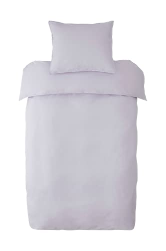 Ellos Home, Bettbezug Neely In Gewaschene Baumwollpercale, Farbe: Violett, Doppel, 240 x 220 cm von Ellos Home