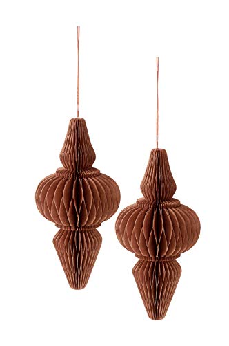 Ellos Weihnachtsbaumanhänger, Long Aria, Orange, 2er-Pack von Ellos Home
