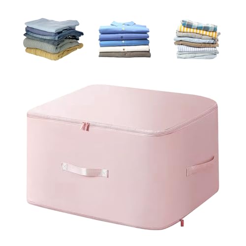 Ellxen Ultra Platz sparender selbstkomprimierender Organizer,Aufbewahrungsbeutel,Platzsparende Taschen für Kleidung,Bewegliche Organizertaschen,Bettdecken,Decken, Bettwäsche(Rosa,54x42x60CM) von Ellxen