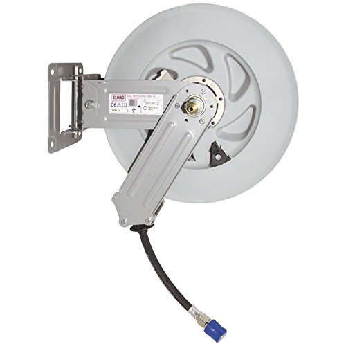Elmag 42185 Schlauchaufroller automatisch | Industrie Open | 18m Schlauch (10x15mm) von ELMAG
