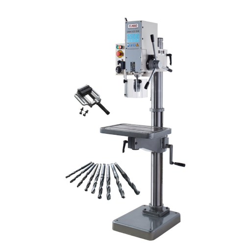 Elmag Getriebe-Säulenbohrmaschine Set Aktion GBM 3/25 SNE von Elmag