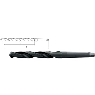 HSS-Spiralbohrer mit Morsekegel DIN 345 ø46,0mm von Elmag