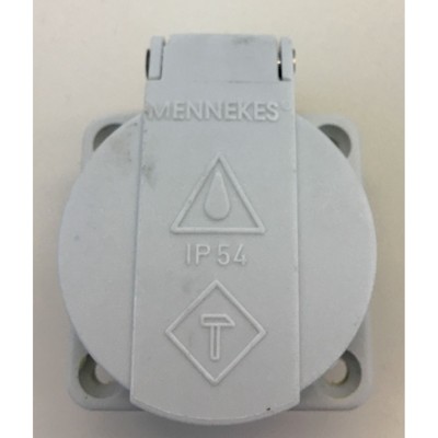 Schuko-Steckdose 16A 230 Volt für Stromerzeuger von Elmag