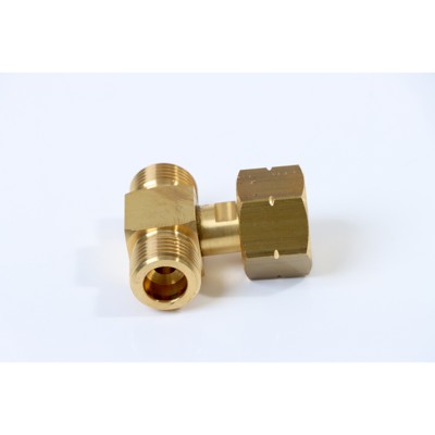 T-Stück / 2-fach Verteiler Propan 1x IG auf 2x AG nach DIN 477-1 T-Stück / 2-fach Verteiler Propan 1x IG auf 2x AG nach DIN 477-1 von Elmag