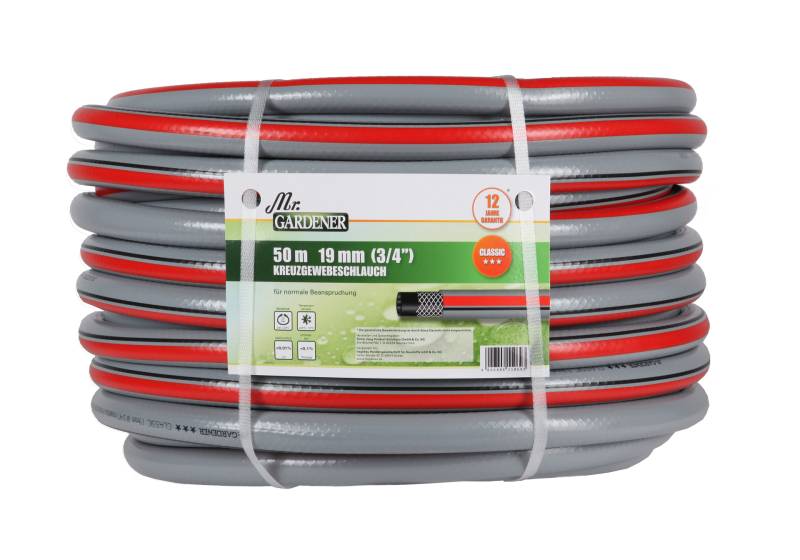 Kreuzgewebe-Gartenschlauch Classic rot/schwarz Kreuzgewebe-Gartenschlauch Classic rot/schwarz von Elmar Jung