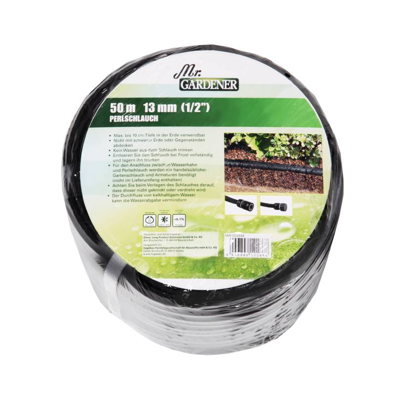 Perlschlauch 50 M Grau/Schw. von Elmar Jung