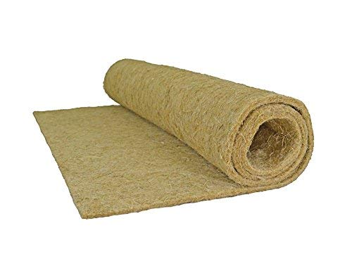 Elmato 12836 Nagerteppich Hanfmatte aus 100% Naturhanf für Nager, 150x80cm Einstreu-Ersatz, Stärke 10mm von Elmato