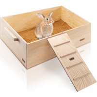Elmato 12090 Buddelkiste Buddelbox Sandbad Mit Leiter Und 5Kg Sand, 53x38x21cm von ElmatoGmbH