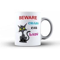Crazy Cat Lady Mug & Coaster Set Mama Gran Schwester Frau Freundin Geburtstag, Lustige Kaffee Tee Becher, Mütter Tag Tier Cup Neuheitgeschenk Crazy Cat Lady Mug & Coaster Set Mama Gran Schwester Frau Freundin Geburtstag, Lustige Kaffee Tee Becher, Mütter Tag Tier Cup Neuheitgeschenk von Elmfox