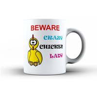 Crazy Chicken Lady Mug & Coaster Set Mama Gran Schwester Frau Freundin Geburtstag Lustige Kaffee Tee Becher, Mütter Tag Tier Cup Neuheitgeschenk Crazy Chicken Lady Mug & Coaster Set Mama Gran Schwester Frau Freundin Geburtstag Lustige Kaffee Tee Becher, Mütter Tag Tier Cup Neuheitgeschenk von Elmfox