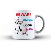 Crazy Cow Lady Mug & Coaster Set Mama Gran Schwester Frau Freundin Geburtstag, Lustige Kaffee Tee Becher, Mütter Tag Tier Cup Neuheitgeschenk Crazy Cow Lady Mug & Coaster Set Mama Gran Schwester Frau Freundin Geburtstag, Lustige Kaffee Tee Becher, Mütter Tag Tier Cup Neuheitgeschenk von Elmfox