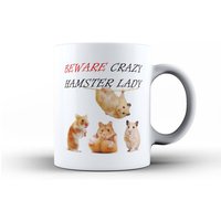 Crazy Hamster Lady Mug & Coaster Set Mama Gran Schwester Frau Freundin Geburtstag, Lustige Kaffee Tee Becher, Mütter Tag Tier Cup Neuheitgeschenk Crazy Hamster Lady Mug & Coaster Set Mama Gran Schwester Frau Freundin Geburtstag, Lustige Kaffee Tee Becher, Mütter Tag Tier Cup Neuheitgeschenk von Elmfox