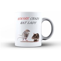Verrückte Ratten Lady Mug & Coaster Set Mama Gran Schwester Frau Freundin Geburtstag Lustige Kaffee Tee Becher, Mütter Tag Tier Cup Neuheitgeschenk Verrückte Ratten Lady Mug & Coaster Set Mama Gran Schwester Frau Freundin Geburtstag Lustige Kaffee Tee Becher, Mütter Tag Tier Cup Neuheitgeschenk von Elmfox