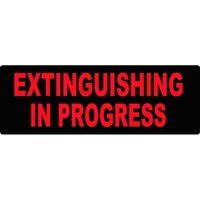 Hinweisschild für optische/akustische Boxen der Serie LB2000 mit dem Schriftzug "löschung im gange" Hinweisschild für optische/akustische Boxen der Serie LB2000 mit dem Schriftzug "löschung im gange" von Elmo