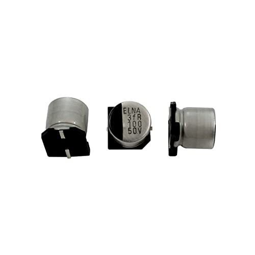Elko Kondensator 10x radial 100µF 50V | SMD Elektrolytkondensator bis zu 105°C | 100uF Electrolytic Capacitor from Elna von Guoml