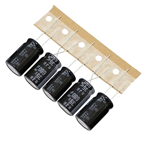 10x Elko Kondensator Radial 680µF 35V | Elektrolytkondensator bis zu einer Temperatur von 105°C | 12,5x20mm | 680uF RJB-35V681MI5#Q-T4 Elna von IT-Tronics