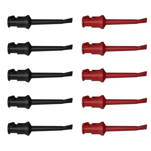 10pcs Hook Test Clip Messing Haken Clip Grabber Testclip Für Multimeter Schweiß Test Clip Test Leitungen Set von Elnwnnkc