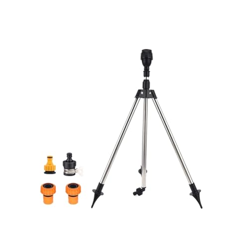 360 Rotierender Gartensprinkler Auf Verstellbarer Stativbasis 1 Zoll Schlauchadapter Für Patios Gewächshäuser Blütenbett Wassergräbchenpool Wasser Sprinkler von Elnwnnkc