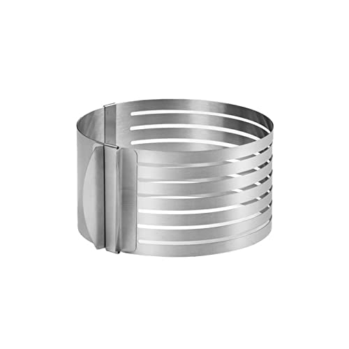 Elnwnnkc 16-20 Cm Verstellbarer Edelstahl Kuchen Slicer Form Backwaren Backkuchen Backwerkzeuge Bread Klima Schichtschichtschichtbackwerkzeug von Elnwnnkc