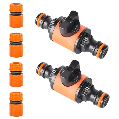 Landwirtschaft Gartenschlauch Bewässerung Bewässerung Fitting Rohr Schlauch Schnellverbinder Adapter mit Absperrventil für Outdoor umschaltbares Nippelventil von Elnwnnkc