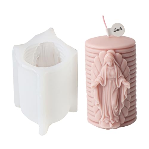 Religiöse Silikonform Schöne Tonverzierungen Formen Statue Formen Silikonkerzenform Perfekt Zum Handwerk von Elnwnnkc