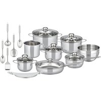 Elo Basic Topf-Set "Prima Tavola Edelstahl Topfset 20-teilig" Edelstahl 201 Set, 20 Stk. tlg. Volumenskala Elo Basic Topf-Set "Prima Tavola Edelstahl Topfset 20-teilig" Edelstahl 201 Set, 20 Stk. tlg. Volumenskala von Elo Basic