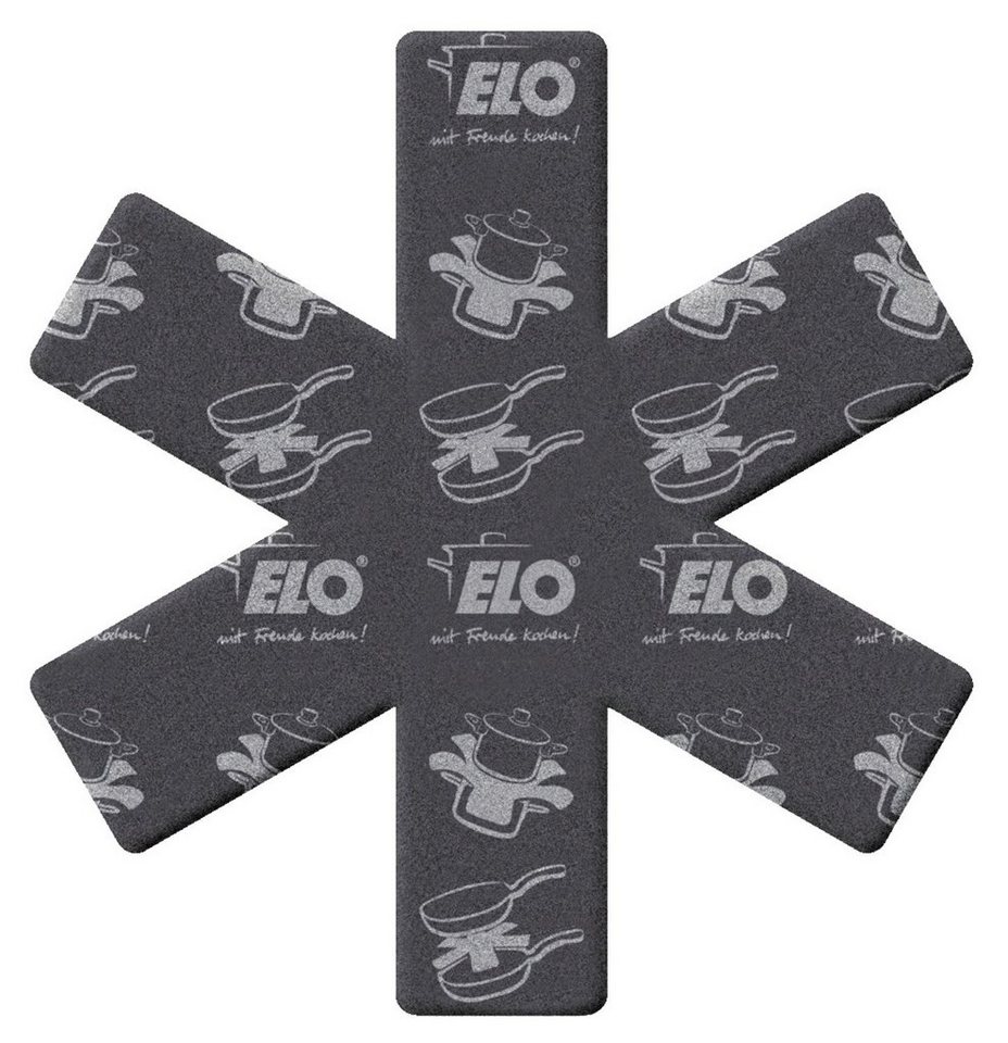 Elo Bratpfanne Pfannenschoner-Set 2 tlg. PROTEC, Schwarz, Ø 37 cm von Elo