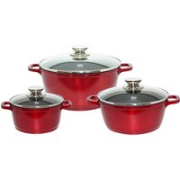 Elo Topf-Set "Rubino Topfset 3-teilig" Set, 6 Stk. tlg. Aluminiumguss Elo Topf-Set "Rubino Topfset 3-teilig" Set, 6 Stk. tlg. Aluminiumguss von Elo