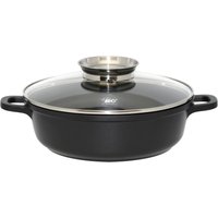 Runde Servierpfanne 24cm mit Glasdeckel mit Aromaknopf "Alucast" von Elo