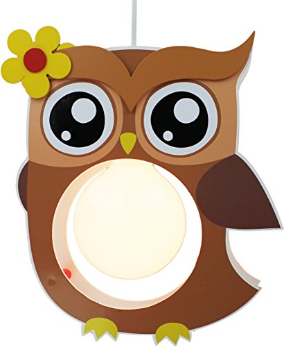 Elobra Kinderlampe Deckenleuchte Hängeleuchte Eule, Kinderzimmer, Holz, braun,A++, 40 x 30 x 10 cm Elobra Kinderlampe Deckenleuchte Hängeleuchte Eule, Kinderzimmer, Holz, braun,A++, 40 x 30 x 10 cm von Elobra
