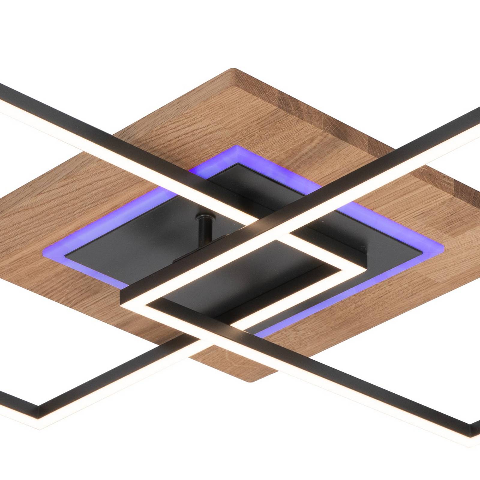 LED-Deckenleuchte Panama M Plus, eiche/schwarz, Länge 61 cm LED-Deckenleuchte Panama M Plus, eiche/schwarz, Länge 61 cm von Elobra