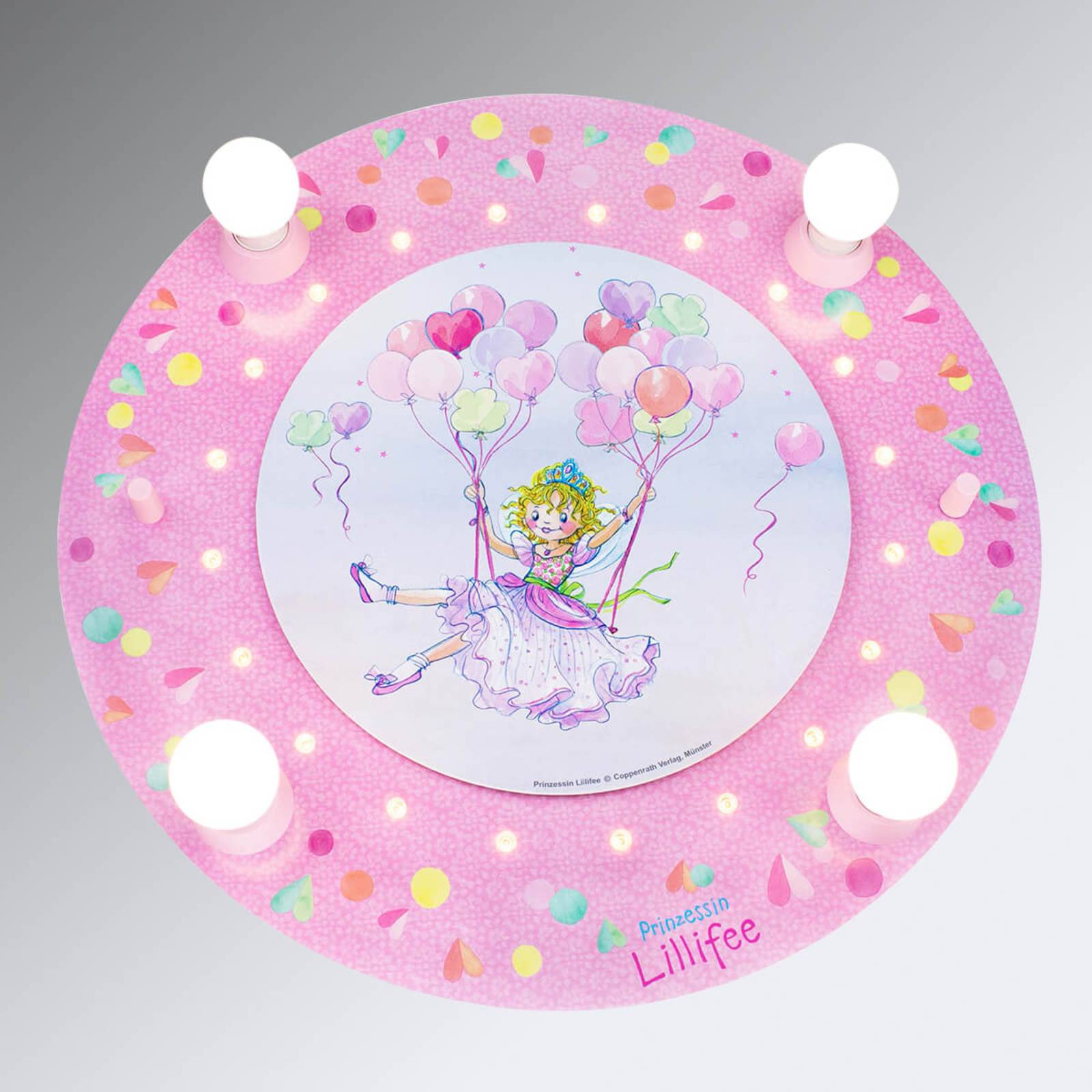 Deckenleuchte Prinzessin Lillifee mit LEDs rund von Elobra