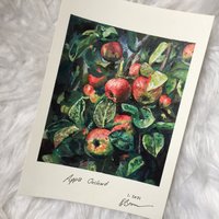 Apfelgarten Print von EloiseRosannaArt