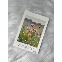 Luftige Mohnblumen A5 Print von EloiseRosannaArt