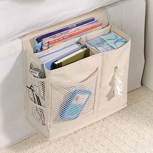Elonglin Betttaschen Oxford-Stoff Aufbewahrungstasche Organizer zum Aufhängen 7 Fächer Speicherung Sortierablagen für Schlafsaal,Zuhause, Kinderzimmer,Bett, Sofa, Nachttisch Beige One Size Elonglin Betttaschen Oxford-Stoff Aufbewahrungstasche Organizer zum Aufhängen 7 Fächer Speicherung Sortierablagen für Schlafsaal,Zuhause, Kinderzimmer,Bett, Sofa, Nachttisch Beige One Size von Elonglin