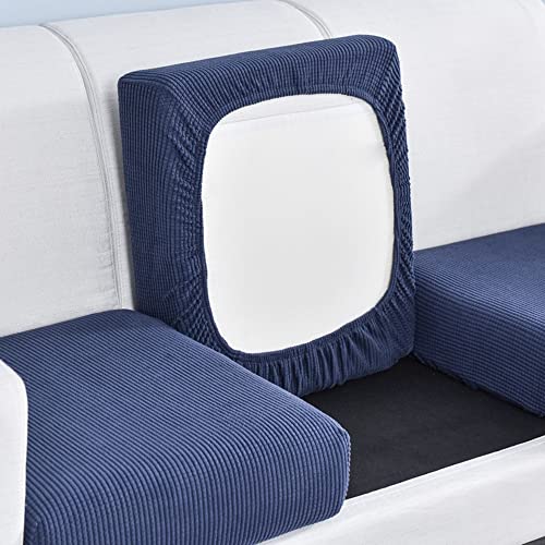 Elover Sofa Sitzkissenbezug-Hochelastischer Sitzbezug，Wohnzimmer Sofa Sitzbezug Möbelbezug rutschfest und weich, mit elastischem Boden von Elover