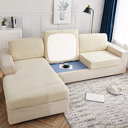 Elover Wasserdichter Sofasitzbezug - Elastischer, Rutschfester Sitzbezug mit 3D-Muster von Elover