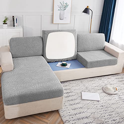 Elover Wasserdichter Sofasitzbezug - Elastischer Rutschfester Sitzbezug Mit Dreidimensionalem Muster von Elover